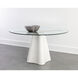 Moda 55 X 30.25 inch White Dining Table